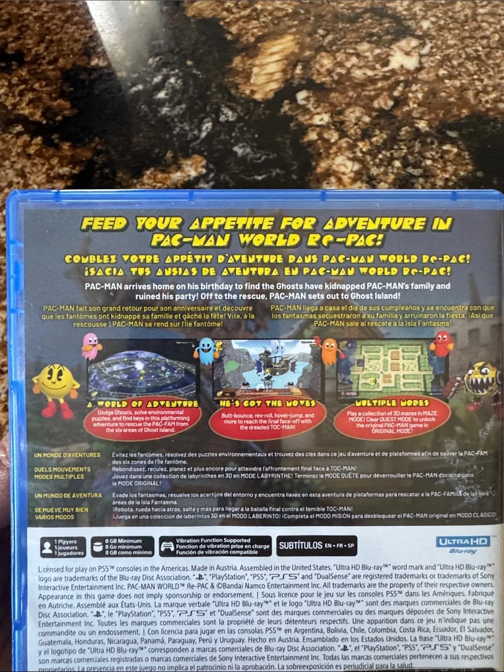 Pac-Man World Re-Pac (PS5) — Yellow Cover by